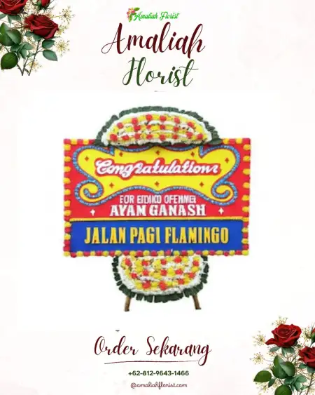 Sewa Papan Bunga Balokang